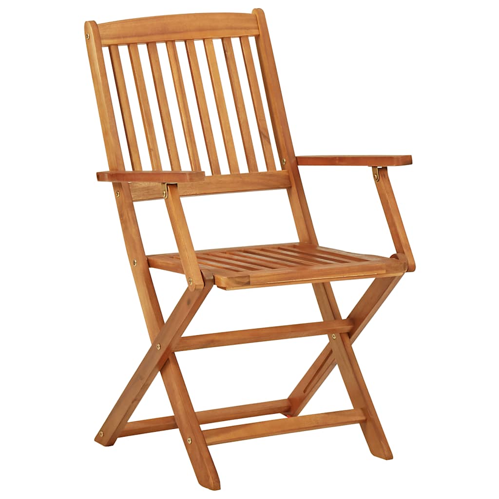 foldbart spisebordssæt til haven 3 dele massivt akacietræ