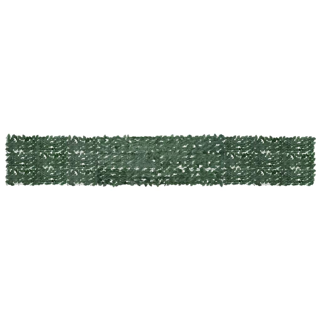 altanafskærmning 500x75 cm mørkegrønne blade