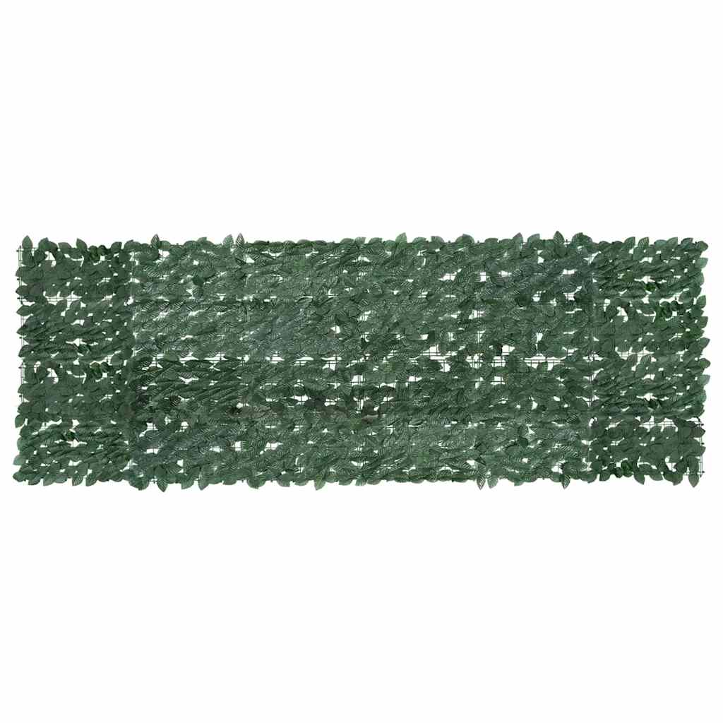 altanafskærmning 300x100 cm mørkegrønne blade