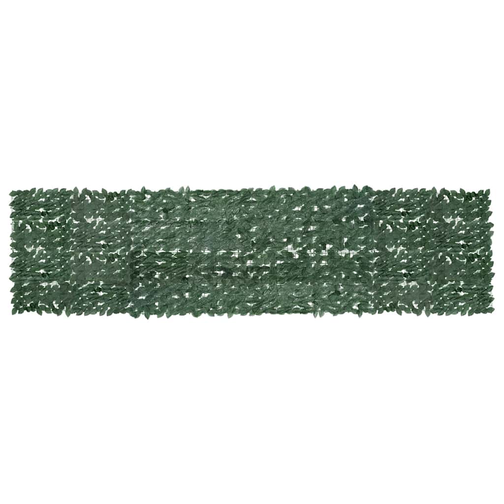 altanafskærmning 400x100 cm mørkegrønne blade