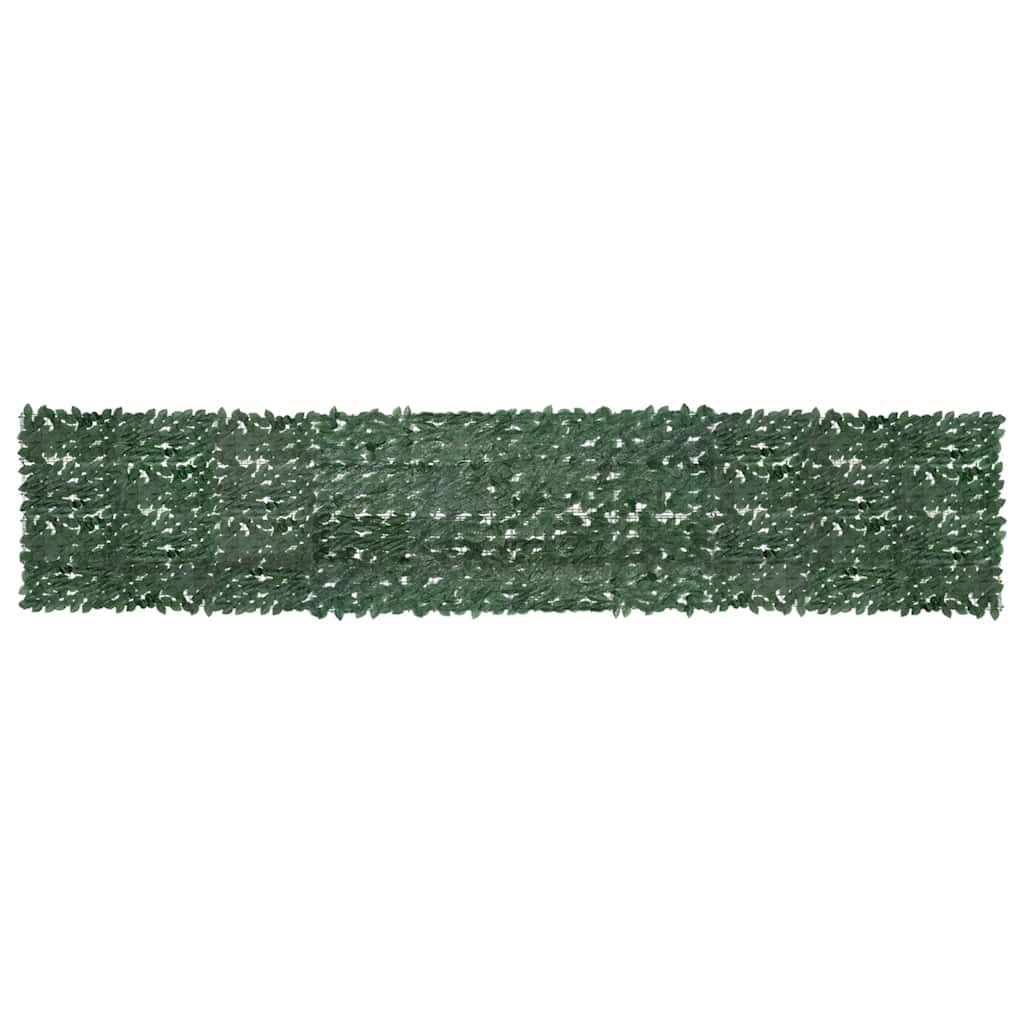 altanafskærmning 500x100 cm mørkegrønne blade