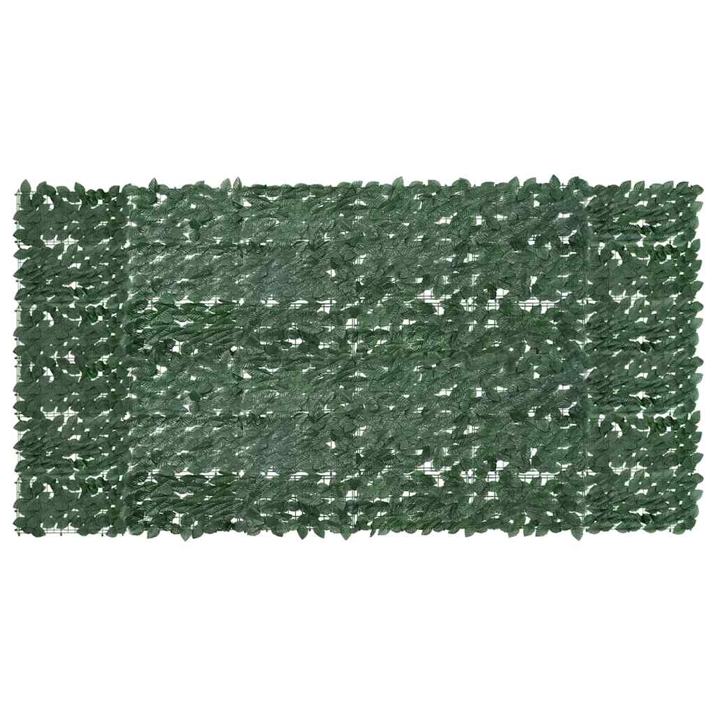 altanafskærmning 300x150 cm mørkegrønne blade