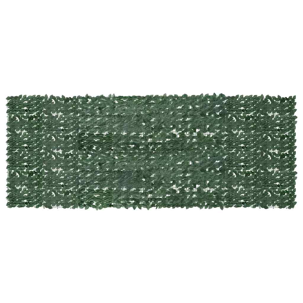 altanafskærmning 400x150 cm mørkegrønne blade