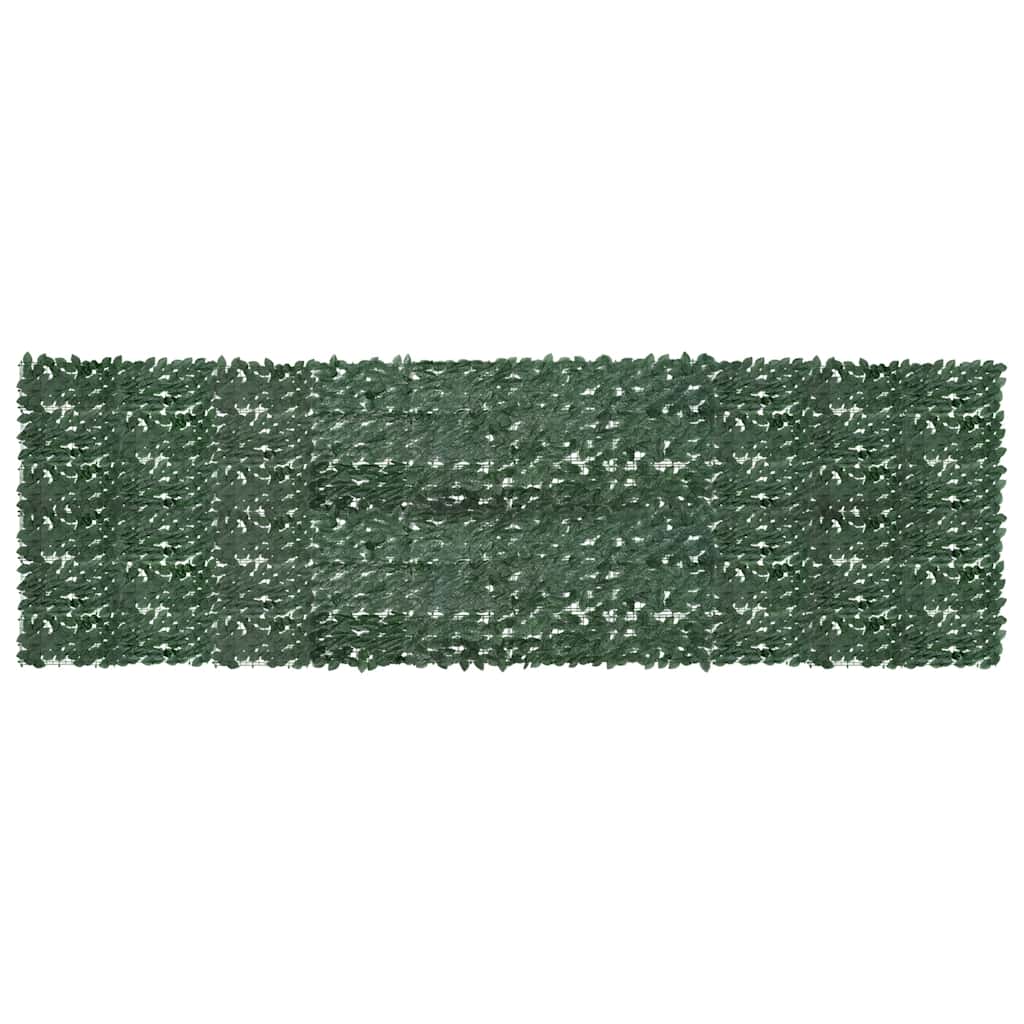 altanafskærmning 500x150 cm mørkegrønne blade