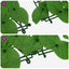 altanafskærmning 400x100 cm grønne blade