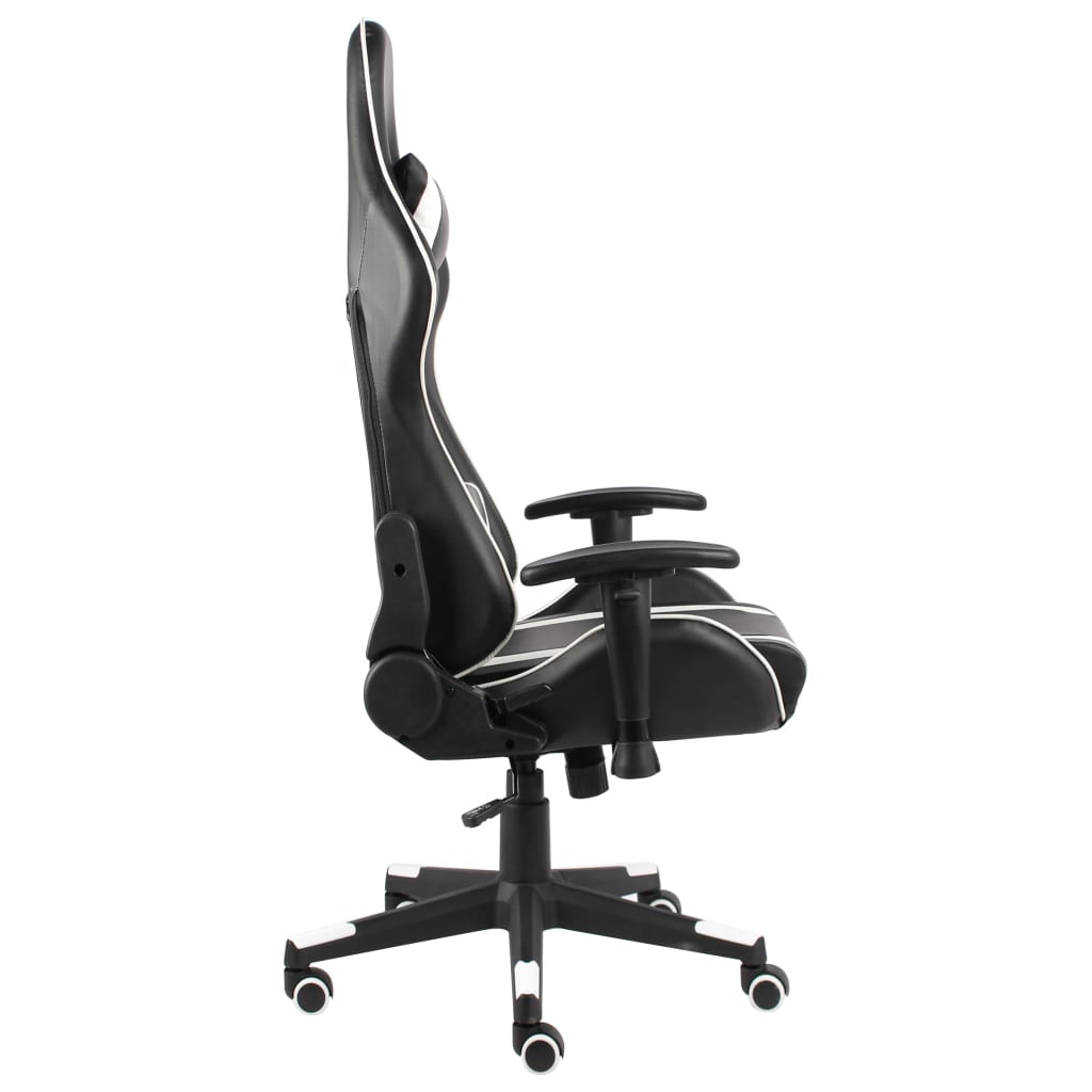 drejelig gamingstol PVC hvid