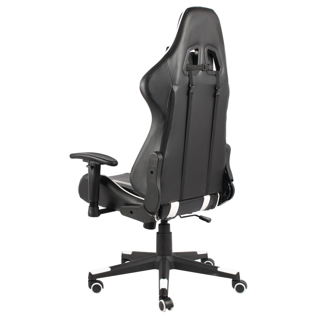 drejelig gamingstol PVC hvid