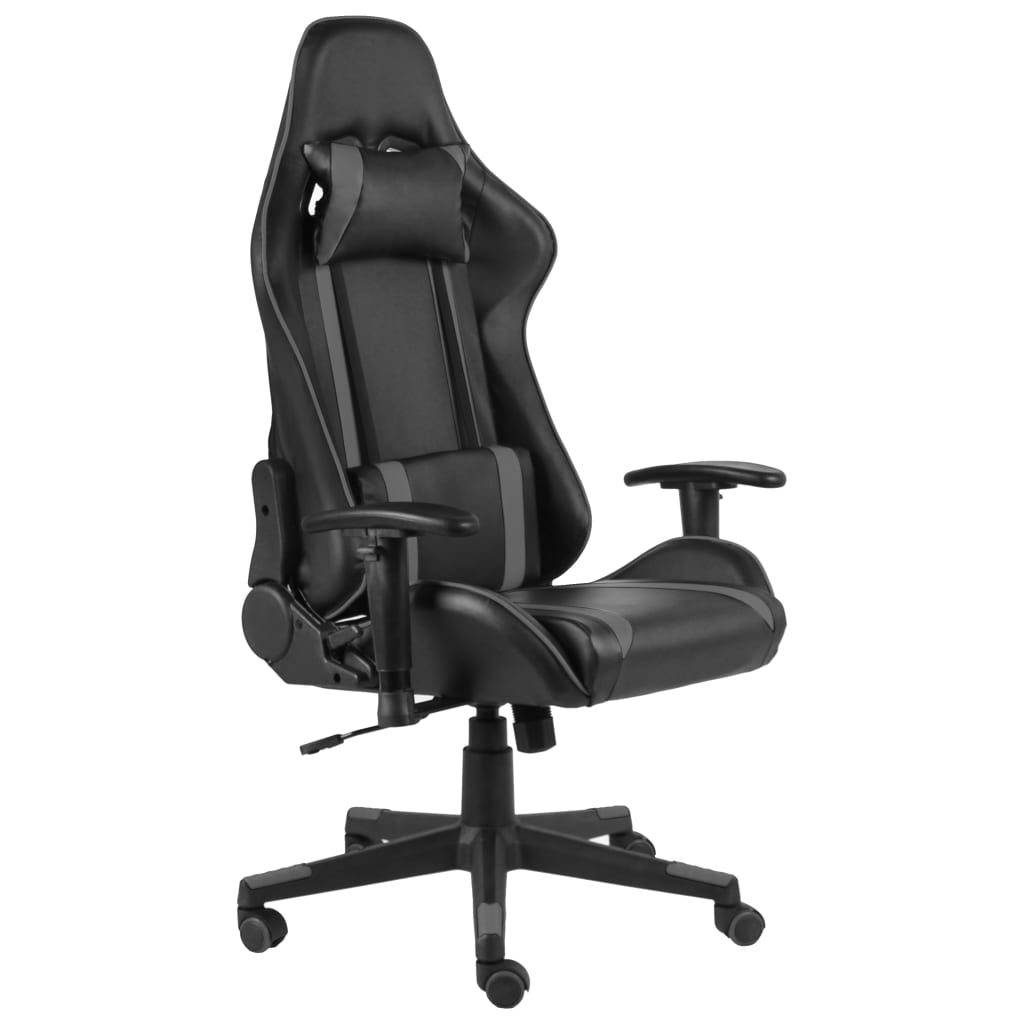 drejelig gamingstol PVC grå