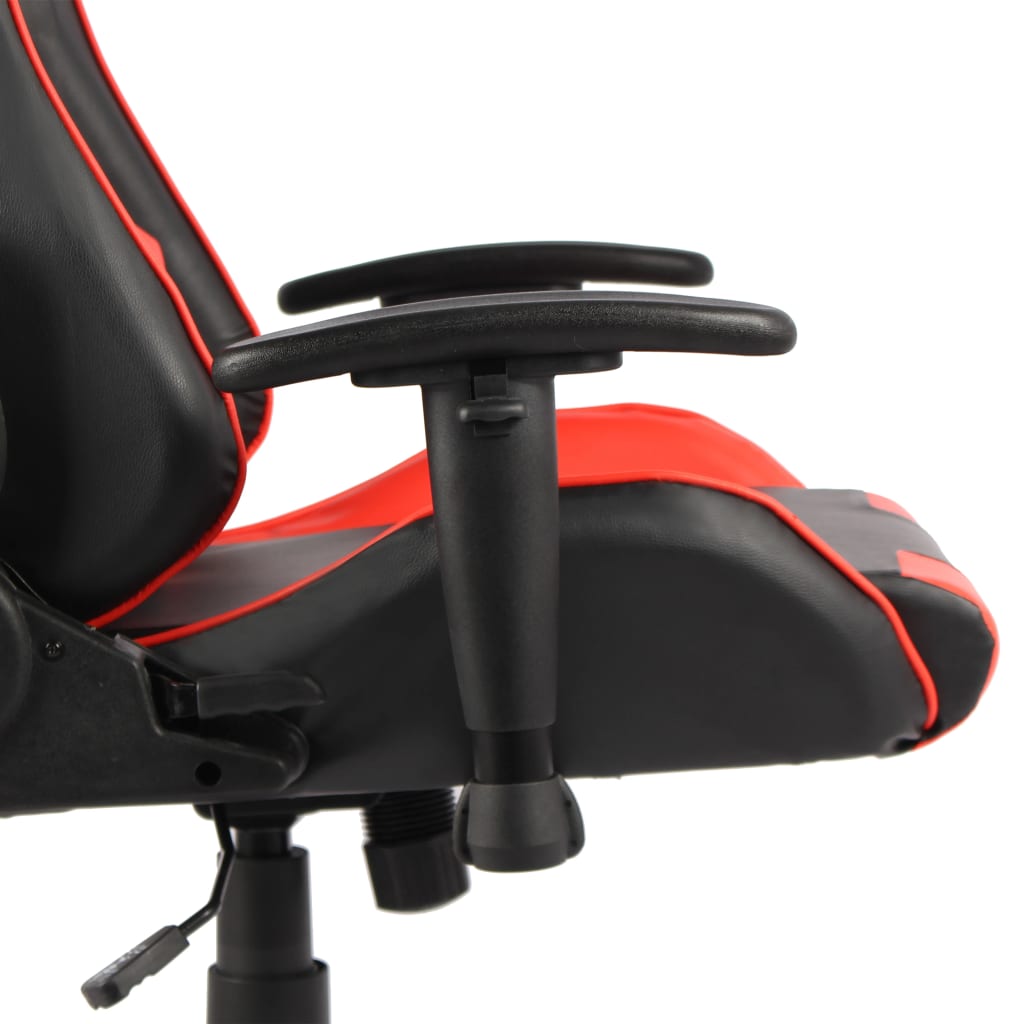 drejelig gamingstol PVC rød