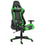 drejelig gamingstol PVC grøn