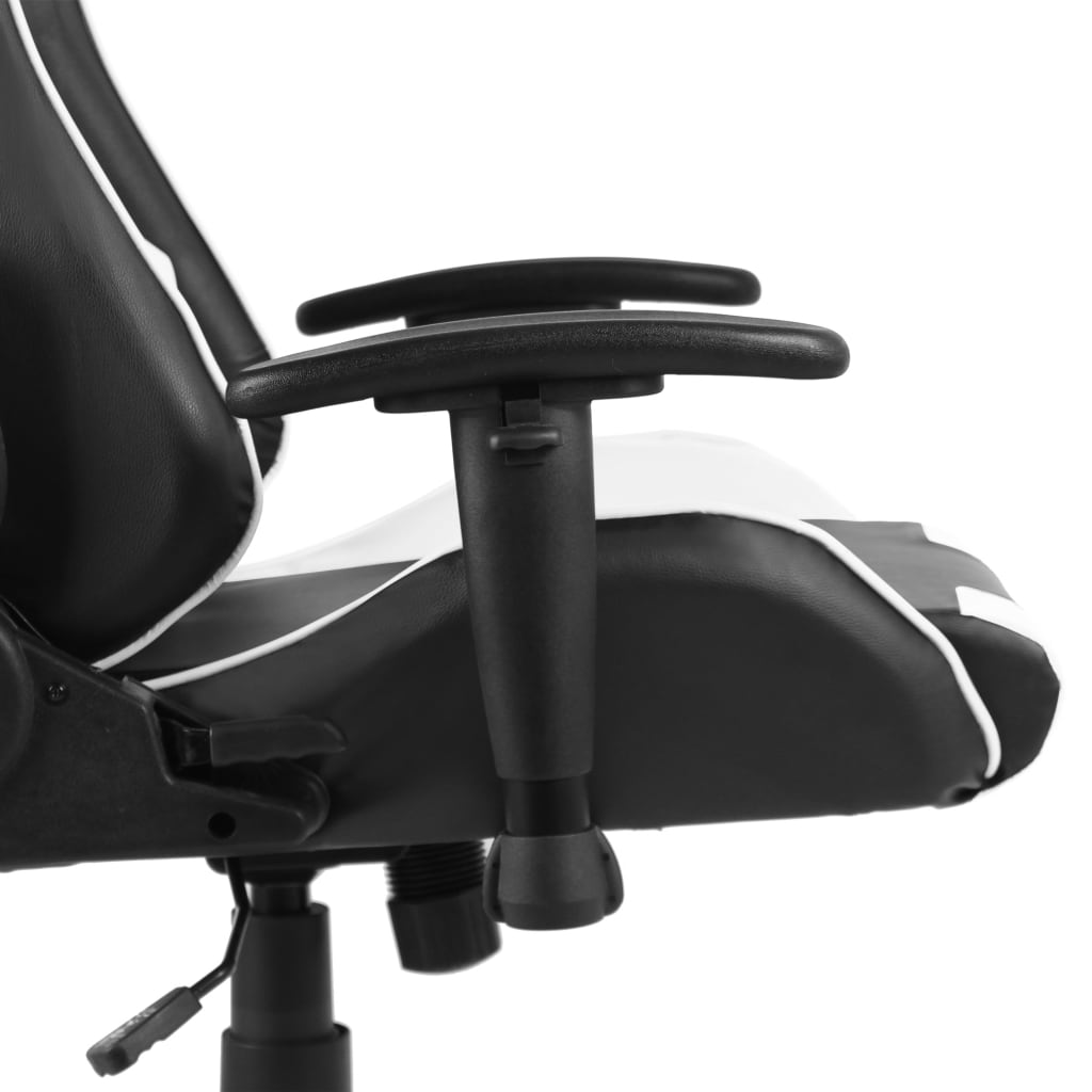 drejelig gamingstol PVC hvid