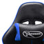 gamingstol kunstlæder sort og blå