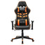 gamingstol kunstlæder sort og orange