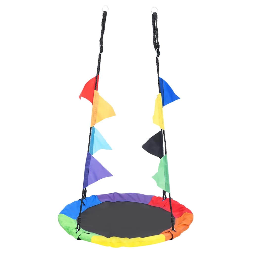 regnbuegynge med flag 100 cm