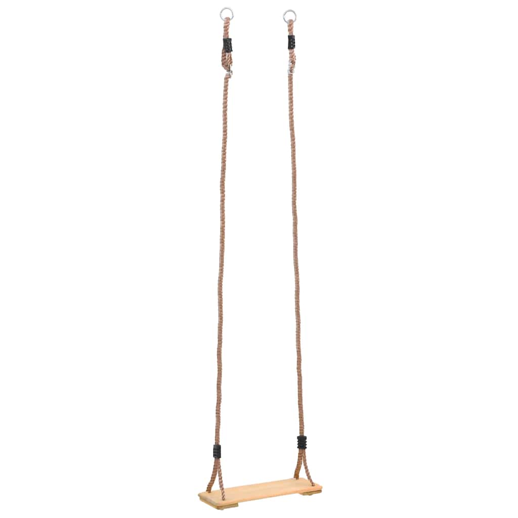 gynge med plade 200 cm massivt fyrretræ