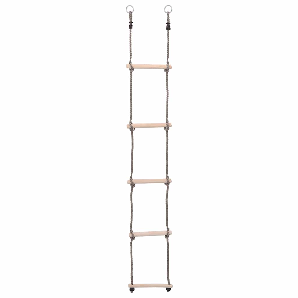 stige med 5 trin 210 cm massivt fyrretræ