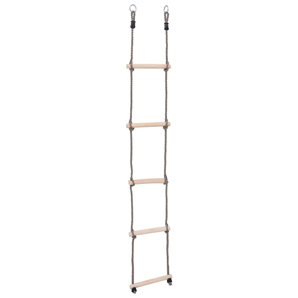 stige med 5 trin 210 cm massivt fyrretræ
