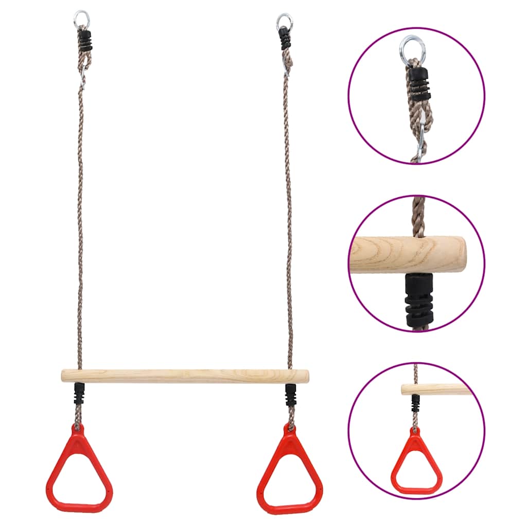 trapezgynge med ringe