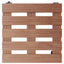 plantevogne 2 stk. 30x30x7,5 WPC brun