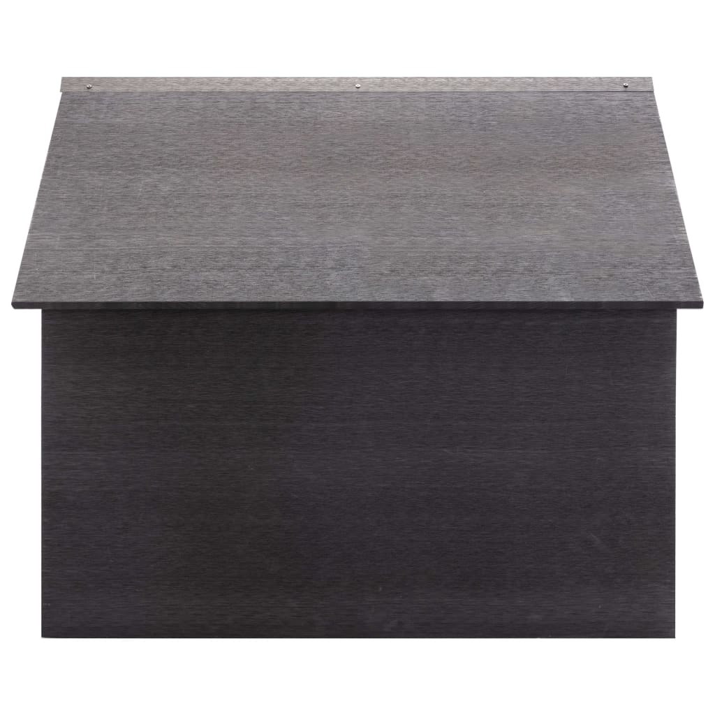 plæneklipperskur 80x80x70 cm WPC grå