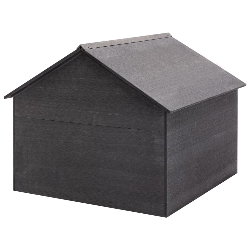 plæneklipperskur 80x80x70 cm WPC grå