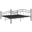 sengestel sort metal 160 x 200 cm