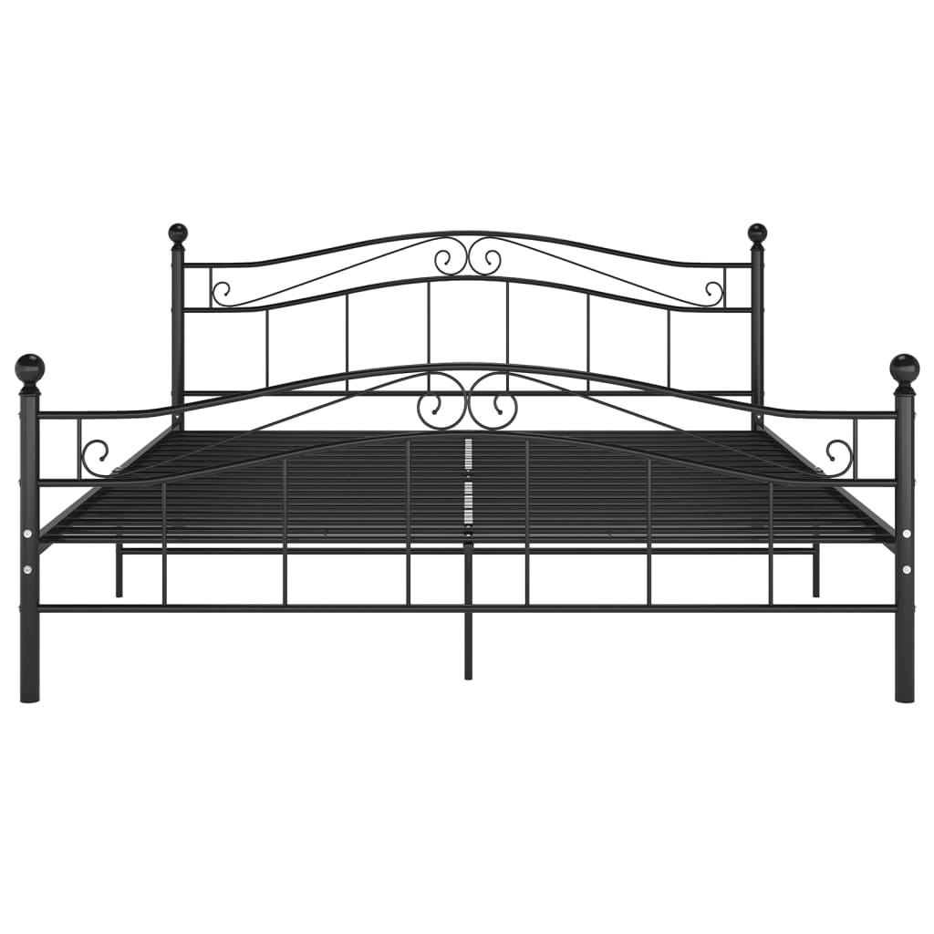 sengestel 180x200 cm metal sort