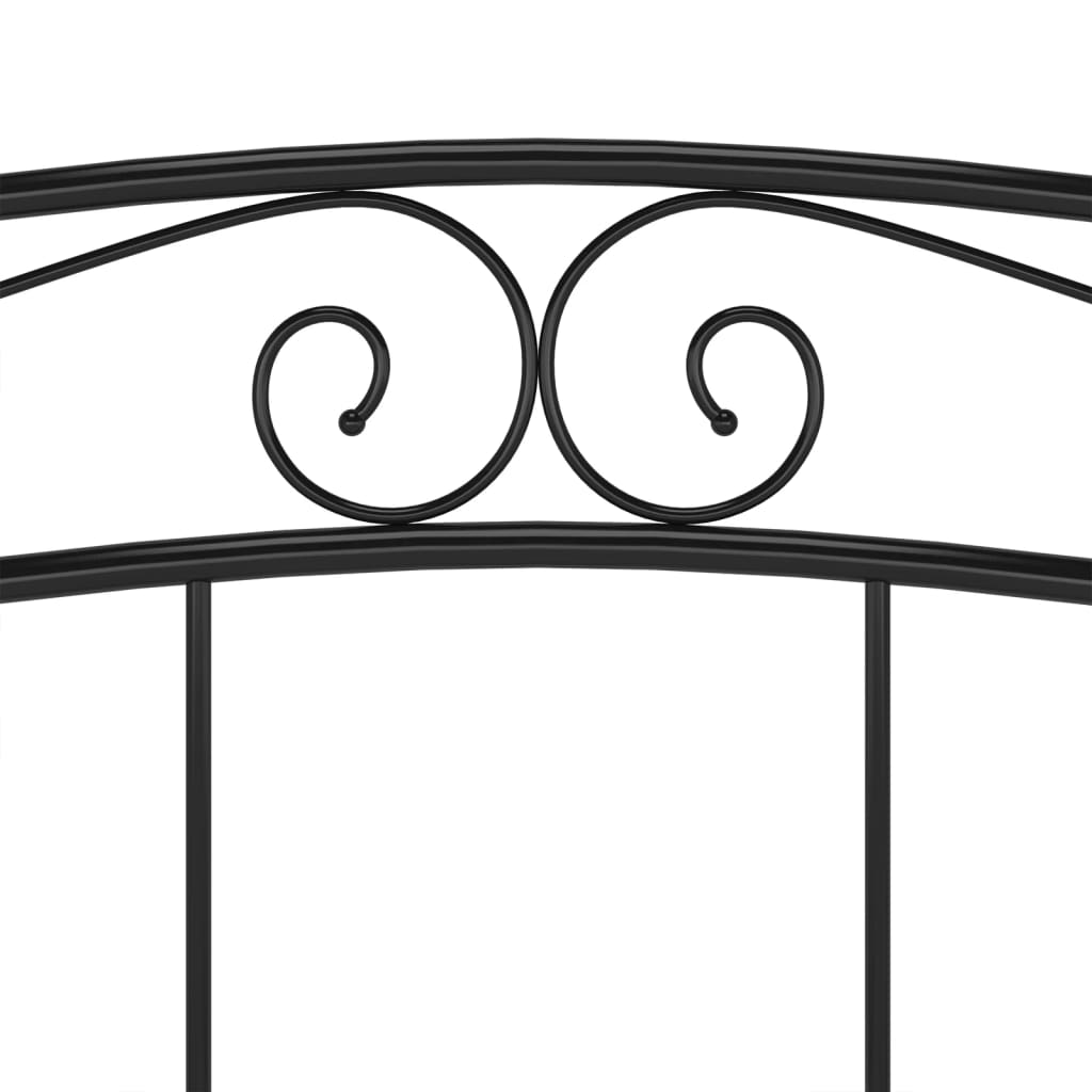 sengestel 180x200 cm metal sort