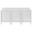 kommercielt køkkenbord med skab 180x60x96 cm rustfrit stål