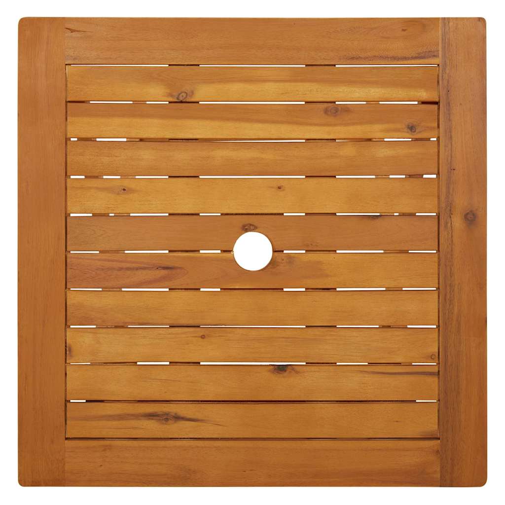 foldbart havebord 60x60x75 cm massivt akacietræ
