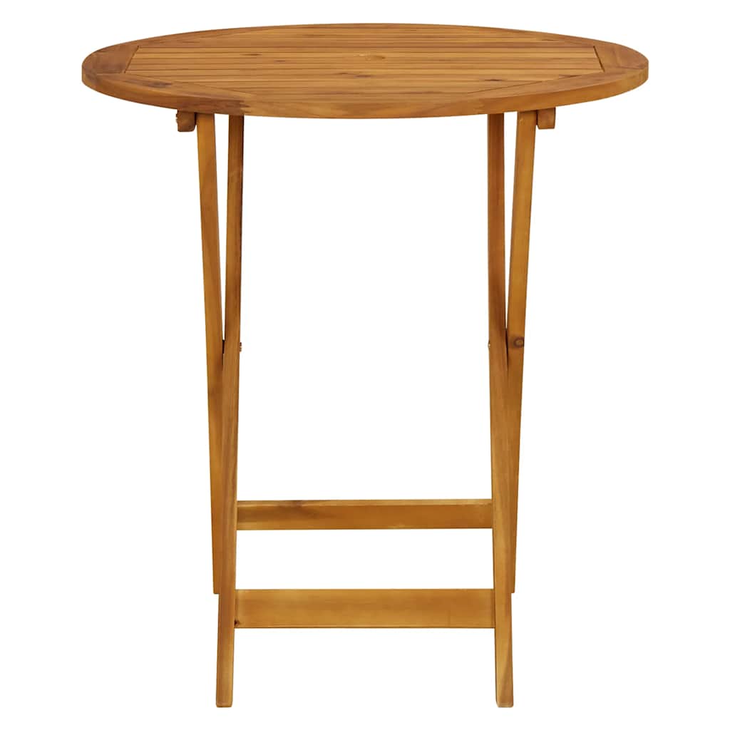 foldbart havebord 70 cm massivt akacietræ