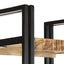 bogreol med 5 hylder 40x30x180 cm massivt mangotræ