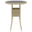 loungesæt til haven 5 dele polyrattan beige