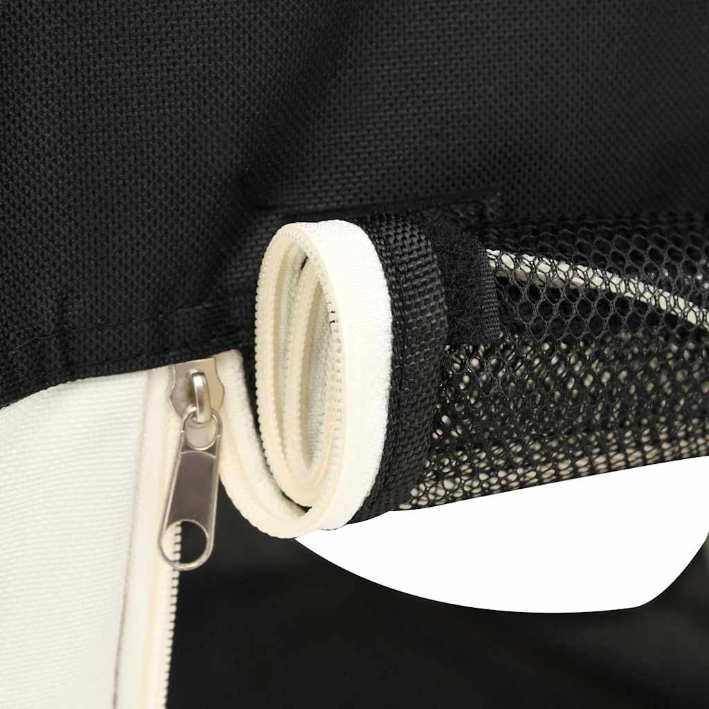 foldbar hundegård med bæretaske 110x110x58 cm sort