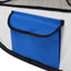 foldbar hundegård med bæretaske 90x90x58 cm blå
