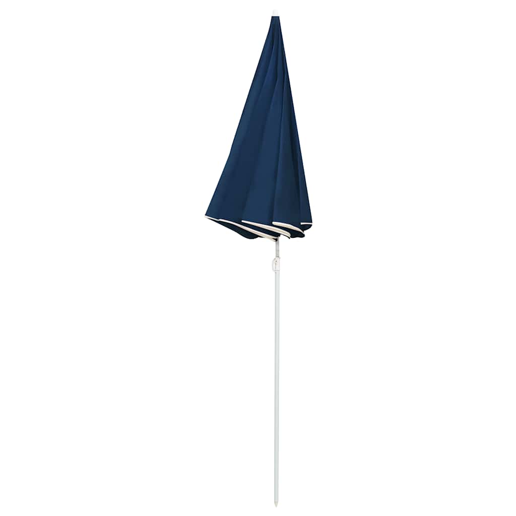 parasol 180 cm stålstang blå