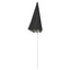 parasol 180 cm stålstang antracitgrå