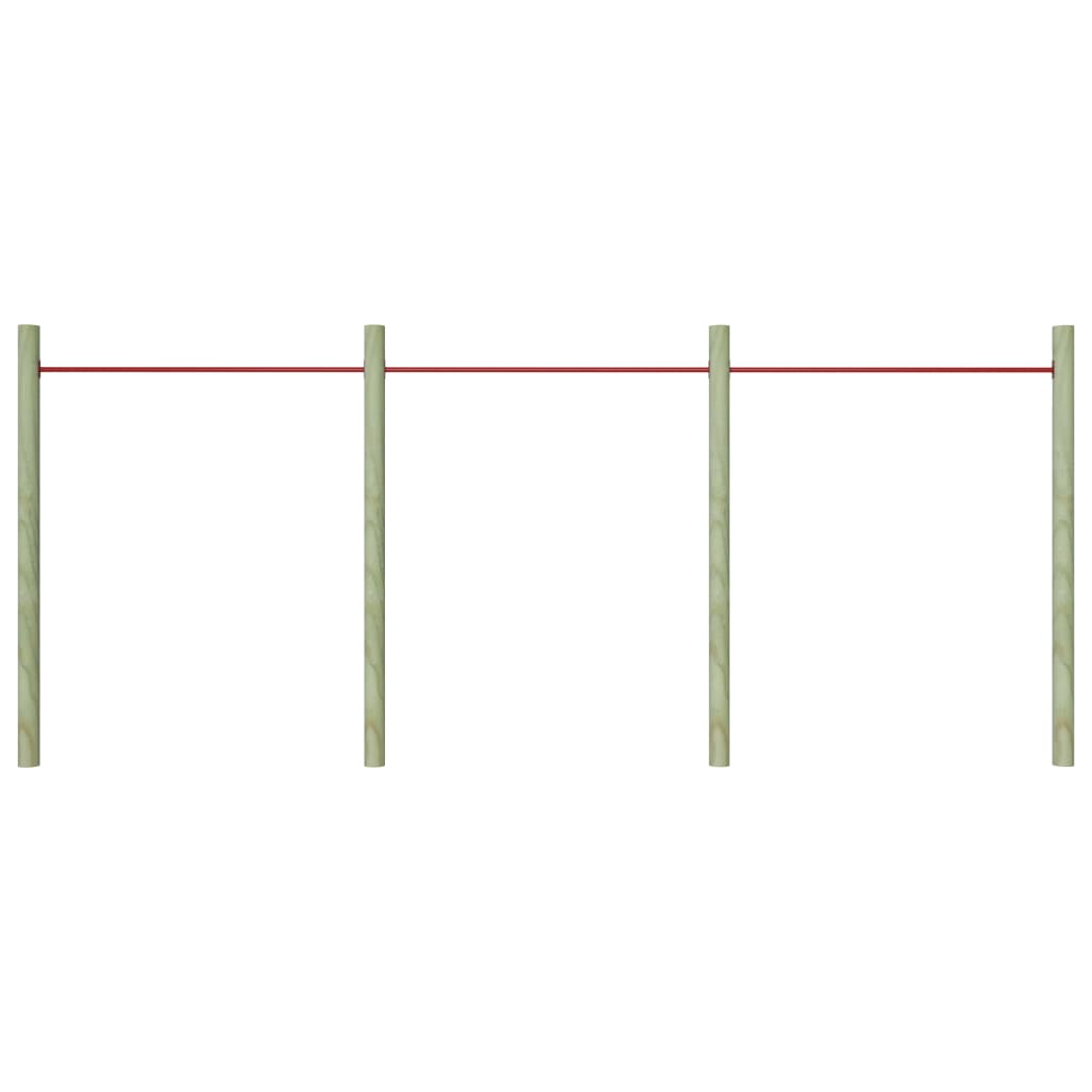 kolbøttestang 3 stk. 125 cm stål rød