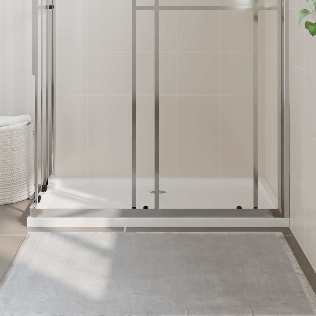 brusekar 70x120 cm ABS rektangulært hvid