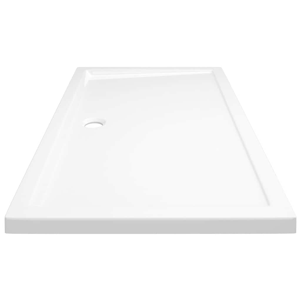 brusekar 70x120 cm ABS rektangulært hvid