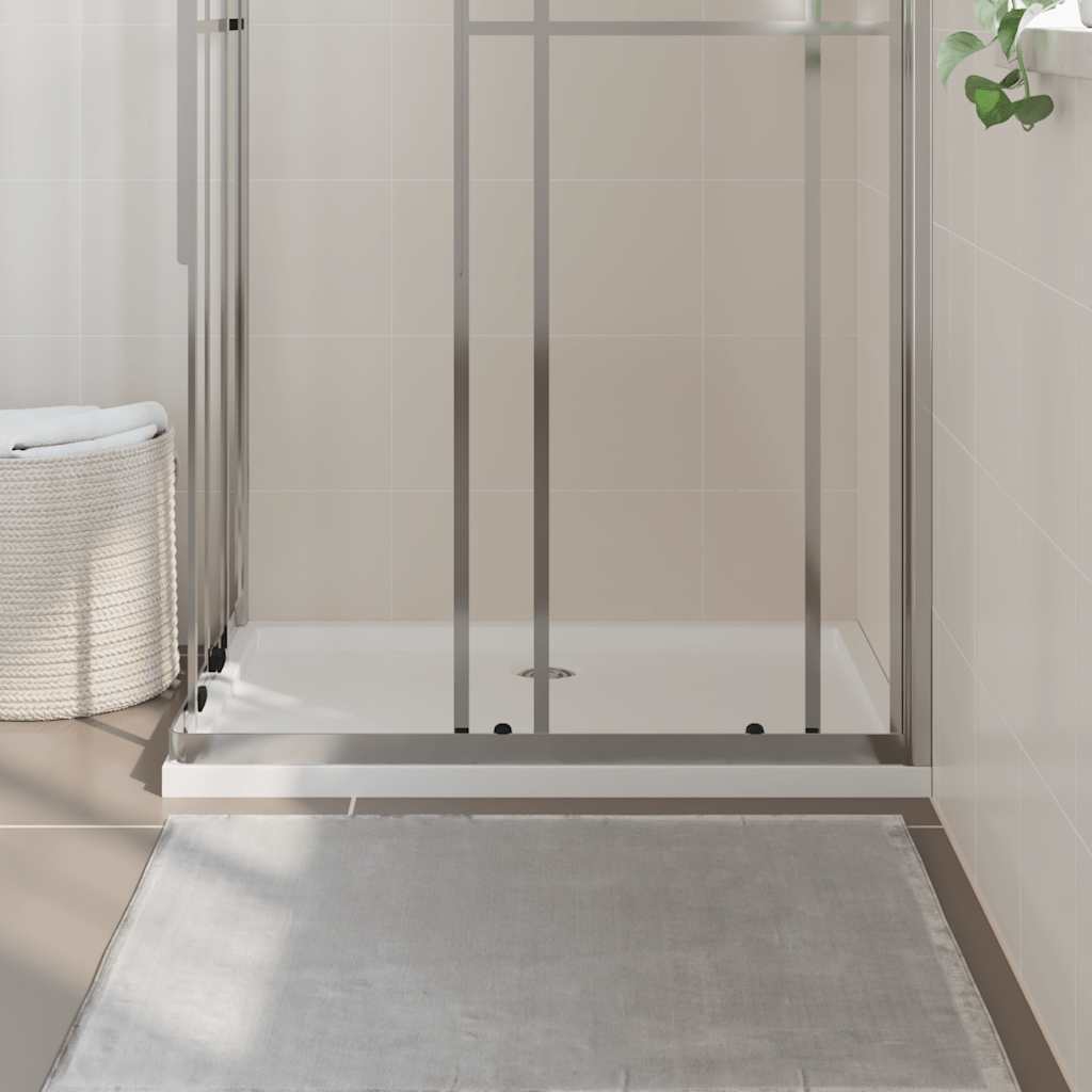 brusekar 70x100 cm ABS rektangulært hvid
