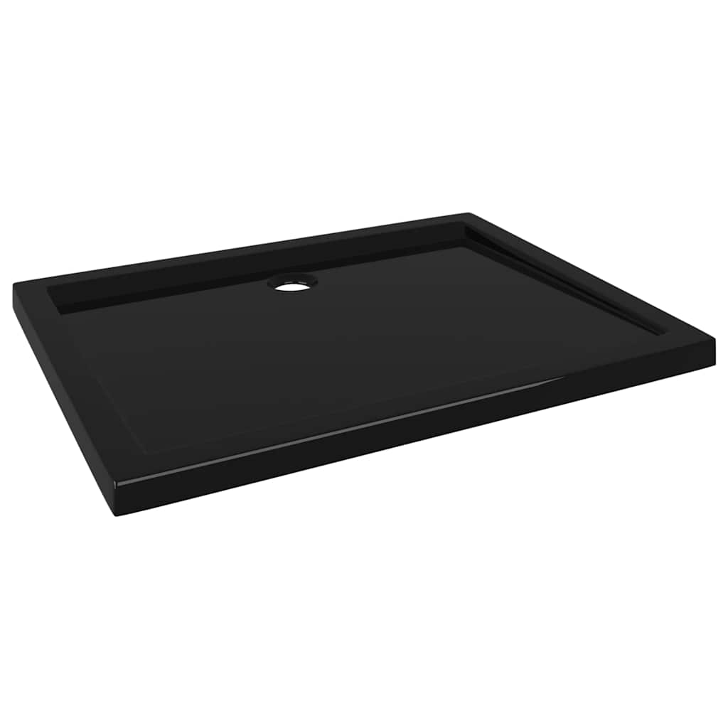 brusekar 70x90 cm ABS rektangulært sort