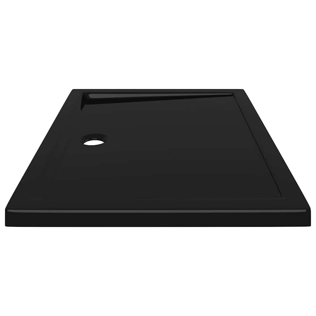 brusekar 70x90 cm ABS rektangulært sort