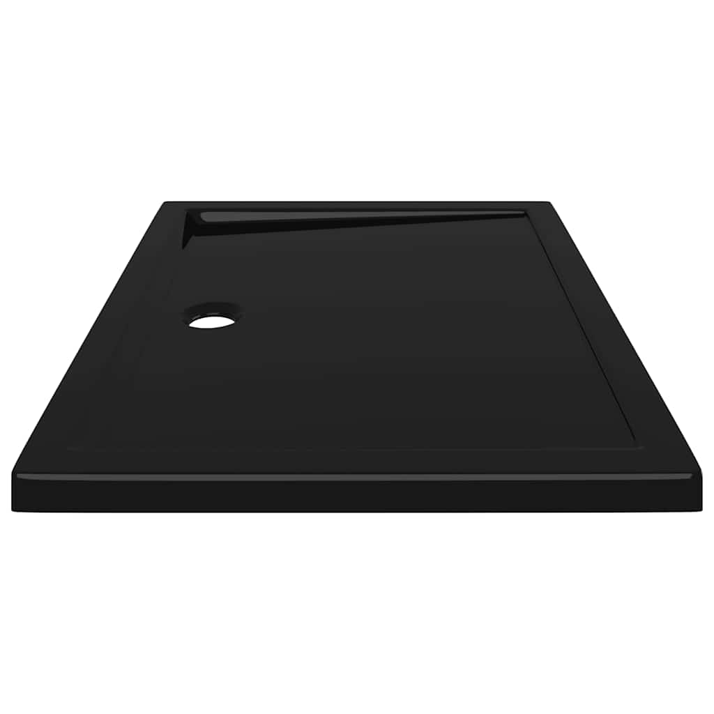 brusekar 80x100 cm ABS rektangulært sort