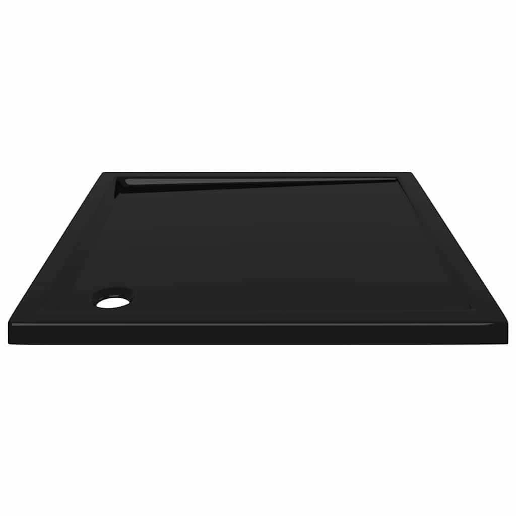 brusekar 90x90 cm ABS firkantet sort