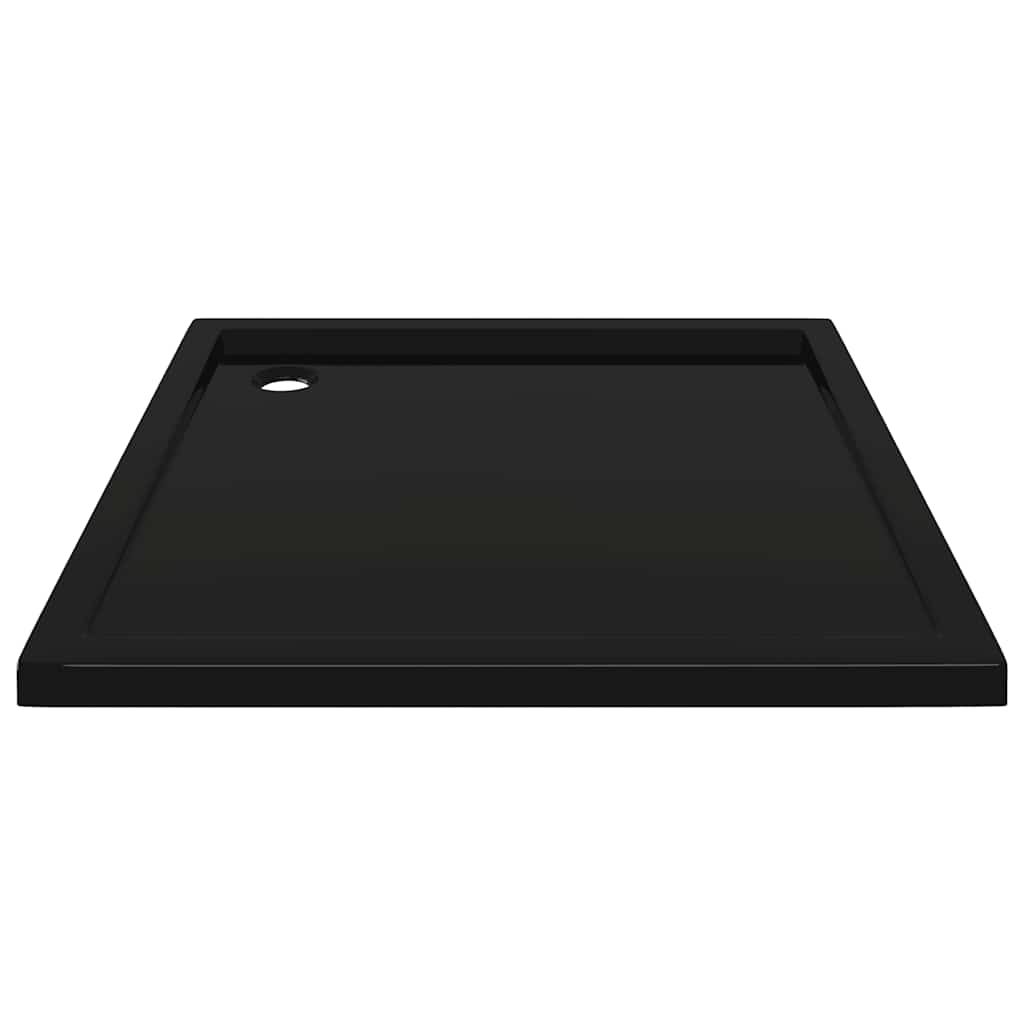 brusekar 90x90 cm ABS firkantet sort