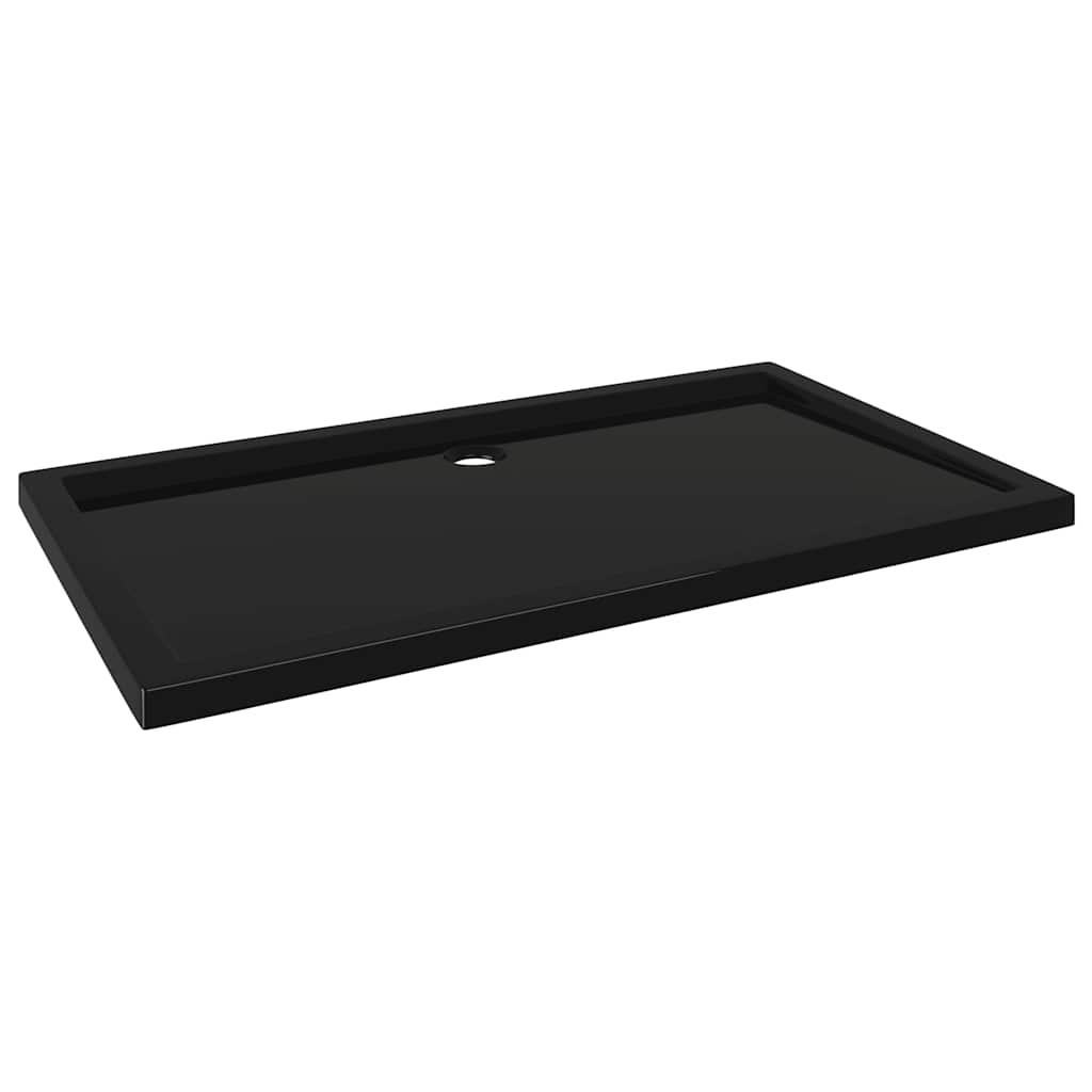 brusekar 70x120 cm ABS rektangulært sort