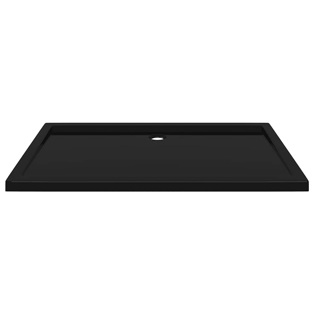 brusekar 70x120 cm ABS rektangulært sort