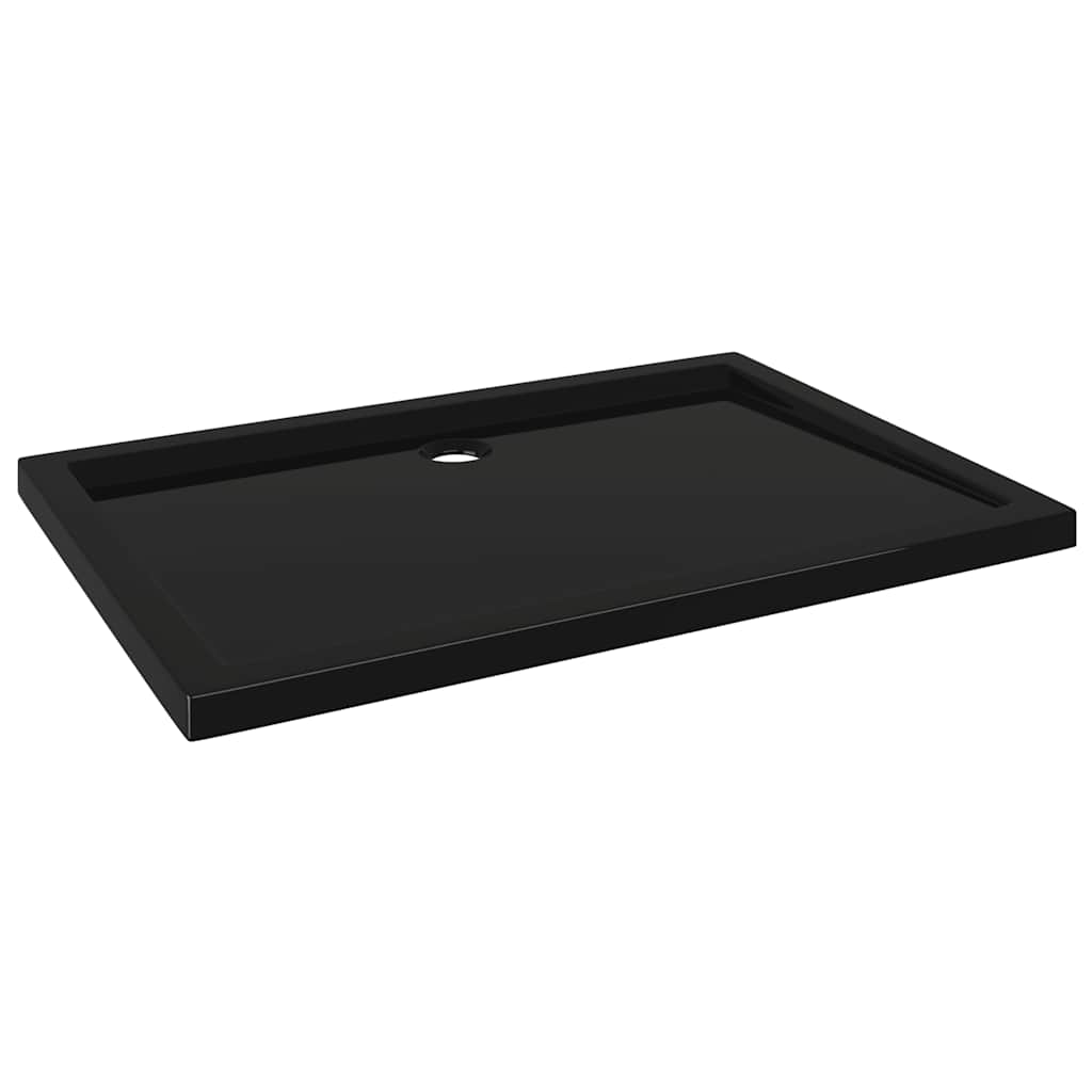 brusekar 70x100 cm ABS rektangulært sort