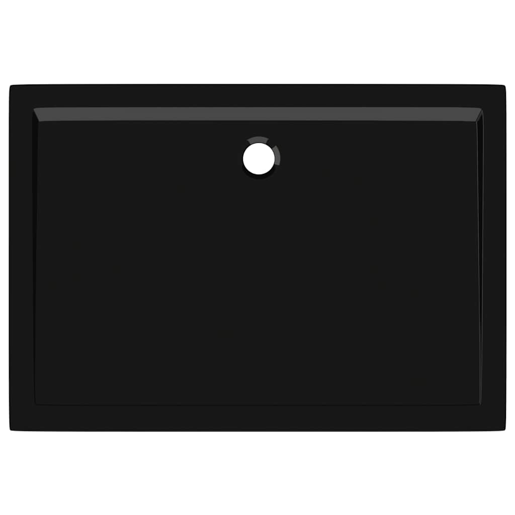 brusekar 70x100 cm ABS rektangulært sort
